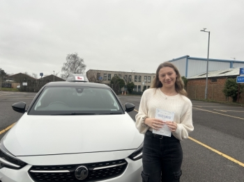 Congratulations to ”Francesca” who passed her car test this morning with “Louise” at Poole DTC.Very well done, enjoy the freedom & stay safe! 👏 🎉 🙌Passed Tuesday 17th December 2024.